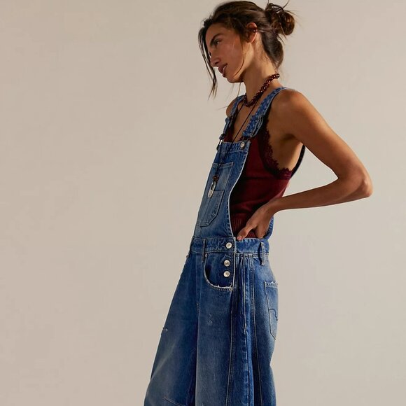 We The Free Good Luck Barrel Overalls - Picture 2 of 5